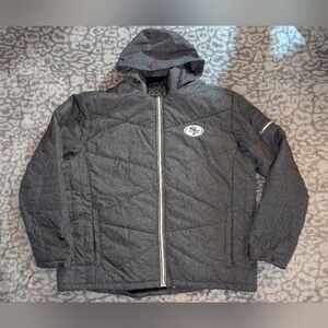 Men's Gray Hooded Jacket